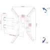ART AR-61A Σταθερή βάση TV τοίχου για LED/LCD 19-56 ίντσες Μαύρο