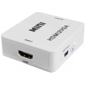 PULSAR Μετατροπέας HDMI σε VGA με ήχο - Μαύρο