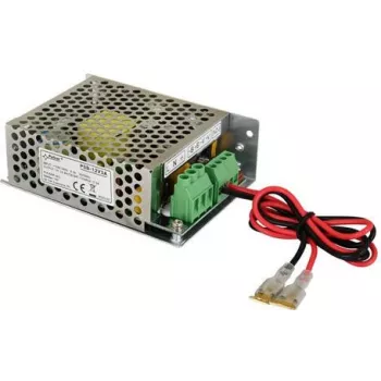 Pulsar PSB-12V3A Τροφοδοτικό με buffer 13.8V/3A, Ενσωματωμένο, Είσοδος 170-260V AC, Έξοδος 12-15V DC ρυθμιζόμενη, για μπαταρίες μολύβδου 12V 7-40Ah