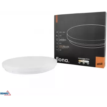 KAFLER FIONA LED φωτιστικό οροφής 24W 2400lm επιλεγόμενο CCT 3000K/4000K/6500K IP20 λευκό