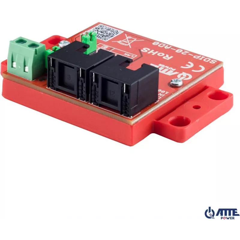 ATTE SDIP-20-AD0 αντάπτορας PoE step-down 20W 12V ράγα DIN