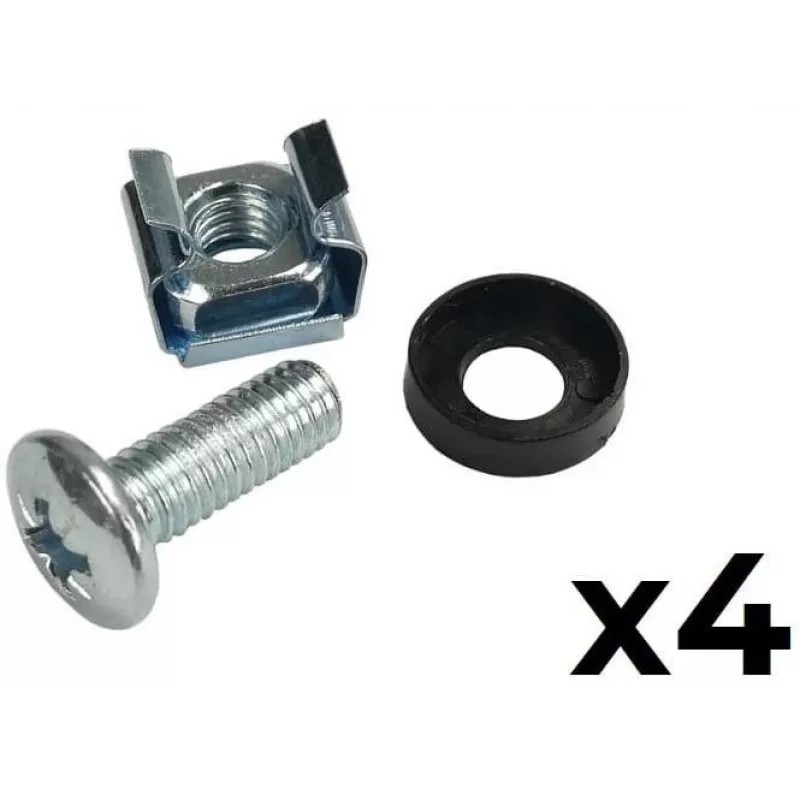 ATTE ADD-RACK2U1 αντάπτορας τοποθέτησης σε rack 2U 19 ιντσών με απλές οπές τοποθέτησης, μαύρο
