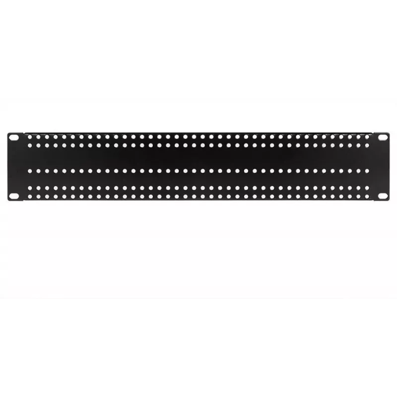 ATTE ADD-RACK2U1 αντάπτορας τοποθέτησης σε rack 2U 19 ιντσών με απλές οπές τοποθέτησης, μαύρο