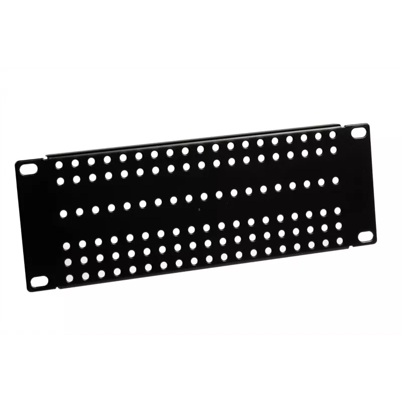ATTE ADD-RACK10-2U1 adapter στήριξης rack 10 ιντσών 2U με ευθείες οπές, μαύρο