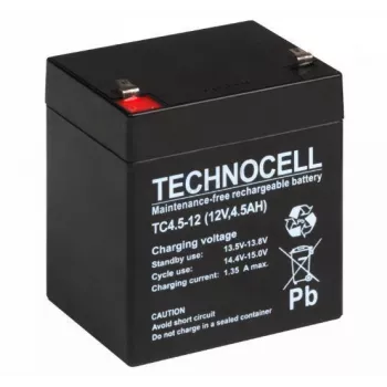 TECHNOCELL TC 4.5-12 AGM μπαταρία 12V 4,5Ah