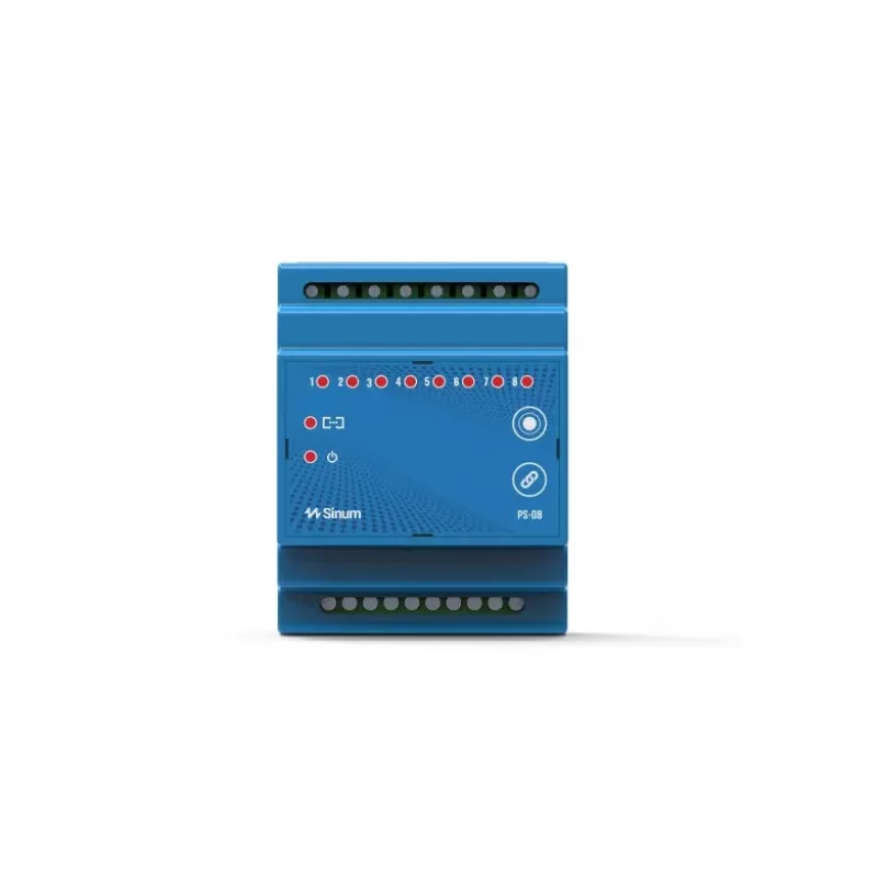 Ασύρματο ρελέ ράγας DIN PS-08 μπλε Tech Sterowniki