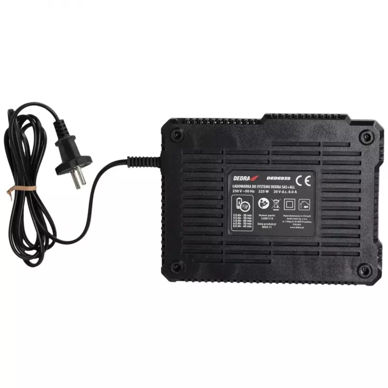 DEDRA ταχυφορτιστής 18V 8A SAS+ALL