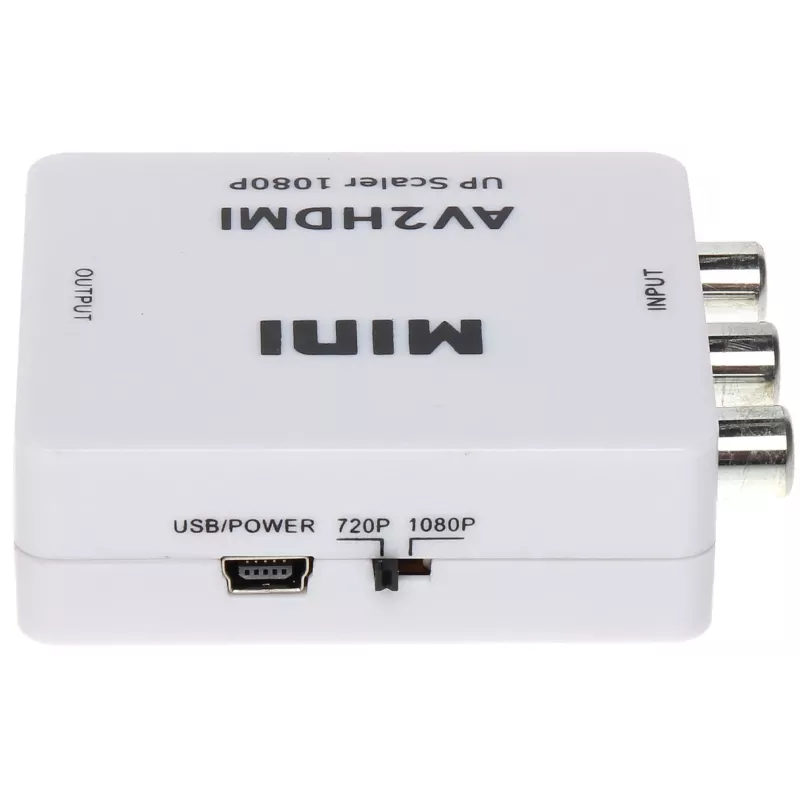 DELTA Μετατροπέας AV σε HDMI Μαύρο