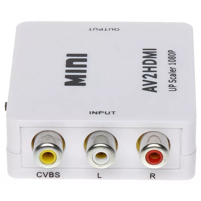 DELTA Μετατροπέας AV σε HDMI Μαύρο