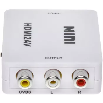 DELTA Μετατροπέας HDMI σε AV - Μαύρο