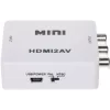 DELTA Μετατροπέας HDMI σε AV - Μαύρο