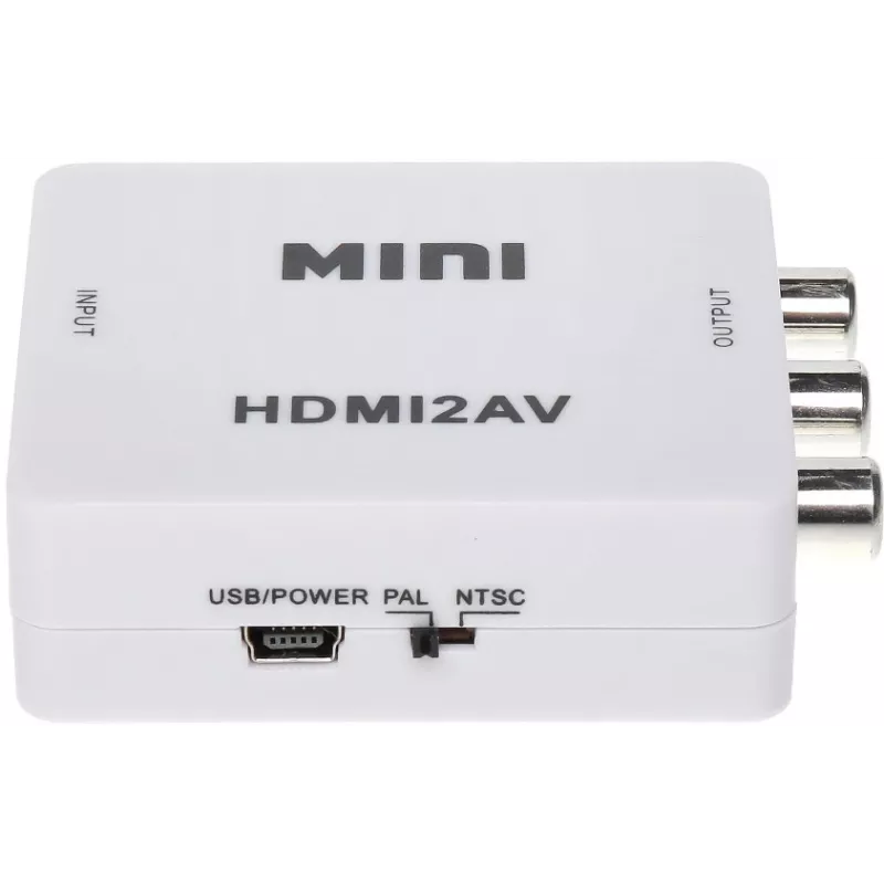 DELTA Μετατροπέας HDMI σε AV - Μαύρο