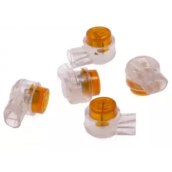 DELTA UY2-4CI/100 Σύνδεσμοι Αυτοδιάτρησης (IDC) 2-Κλώνων Συσκευασία 100 Τεμ. Κίτρινο