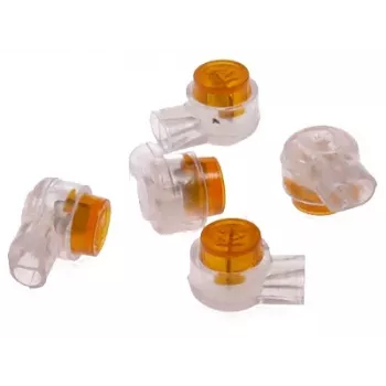 DELTA UY2-4CI/100 Σύνδεσμοι Αυτοδιάτρησης (IDC) 2-Κλώνων Συσκευασία 100 Τεμ. Κίτρινο