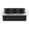 DELTA FPS-3S/CABLE Πολύπριζο επίπλων με 3 πρίζες, καλώδιο 1,5 m, Μαύρο