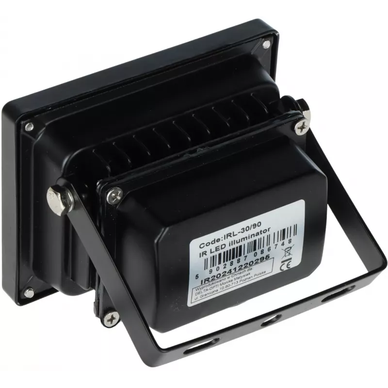 DELTA Εξωτερικός προβολέας IR IRL-30/90 30m 90° 850nm 12V DC IP66 Μαύρο
