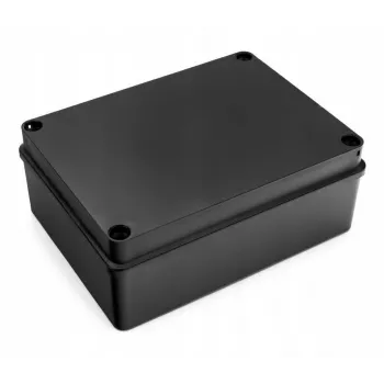 Ερμητικό κουτί διακλάδωσης 190 x 140 x 70 mm χωρίς στυπιοθλίπτες IP65 χωρίς αλογόνα μαύρο PAWBOL S-B416C