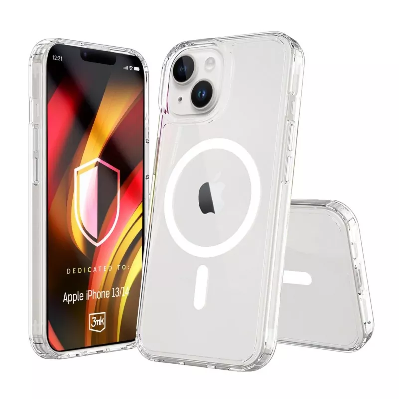 3MK PROTECTION Apple iPhone 13/14 Hardy LiqForce MagCase Θήκη πλάτης - Διάφανη