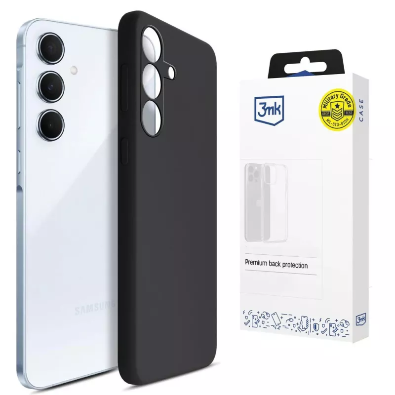 3MK PROTECTION Samsung Galaxy A55 5G - 3mk Hardy Mellow Θήκη Μαύρη