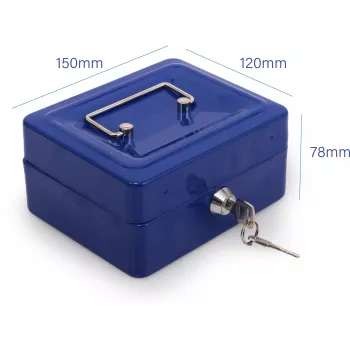 RED EAGLE BOX-150 Μεταλλικό Κουτί Χρημάτων με Κλειδαριά Κυλίνδρου, Κόκκινο