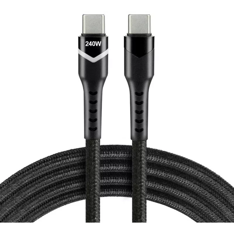 EVERACTIVE USB-C σε USB-C Καλώδιο CBB-1PDRS 100cm 48V 5A 240W RGB LED