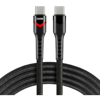 EVERACTIVE USB-C σε USB-C Καλώδιο CBB-1PDRS 100cm 48V 5A 240W RGB LED