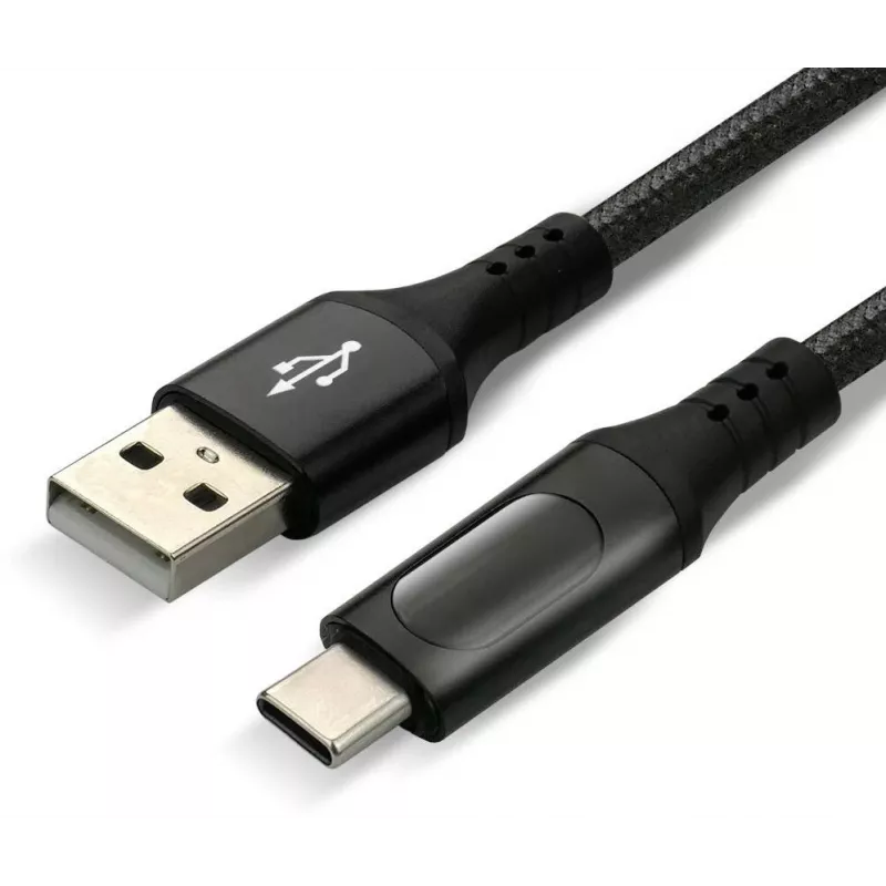 everActive CBB-2CBL USB-A/USB-C Καλώδιο LCD 200cm 3A