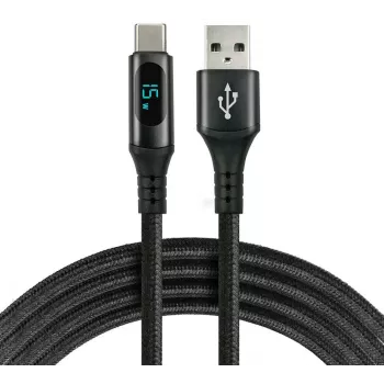 everActive CBB-2CBL USB-A/USB-C Καλώδιο LCD 200cm 3A