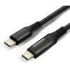Καλώδιο USB-C σε USB-C με οθόνη LCD ένδειξης ισχύος, 3m, 45W PD, μαύρο