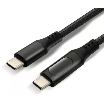 Καλώδιο USB-C σε USB-C με οθόνη LCD ένδειξης ισχύος, 3m, 45W PD, μαύρο