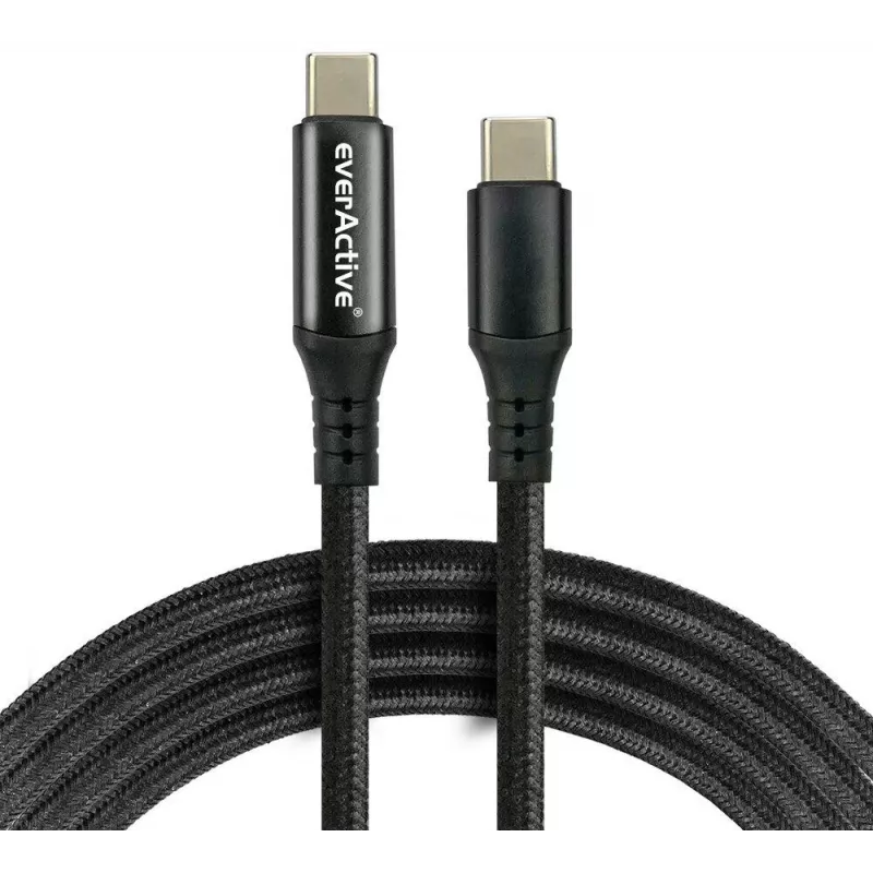 Καλώδιο USB-C σε USB-C με οθόνη LCD ένδειξης ισχύος, 3m, 45W PD, μαύρο
