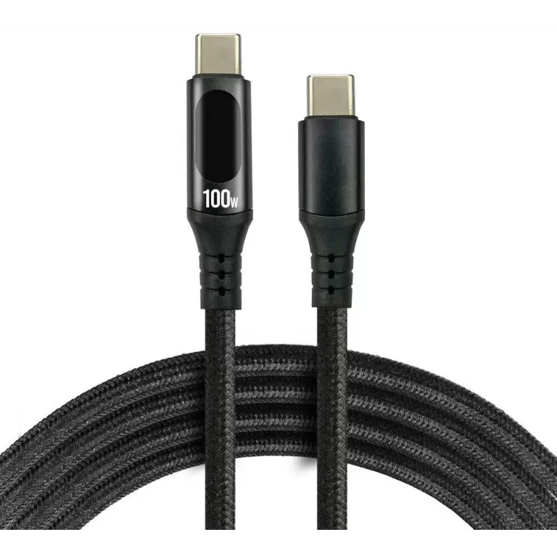 Καλώδιο USB-C σε USB-C 100cm 100W PD LCD Display everActive CBB-1PD5L
