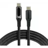 Καλώδιο USB-C σε USB-C 2m 100W LCD ένδειξη ισχύος everActive CBB-2PD5L