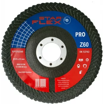 PSG Star Flex Δίσκος λείανσης 125x22,23mm P60 ζιρκονίου για γωνιακό τροχό