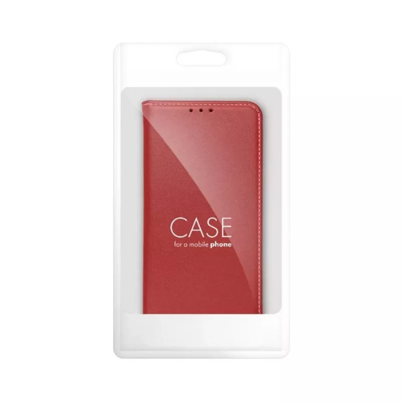 OEM Flip Case για iPhone 17 Pro / 18 Pro Smart Pro Book δερμάτινο Βυσσινί