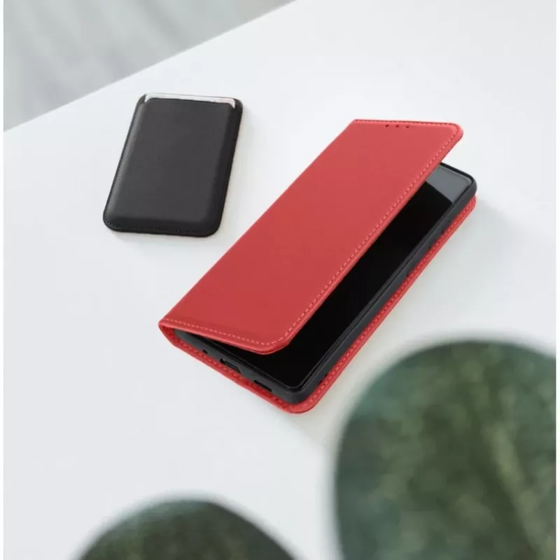 OEM Flip Case για iPhone 17 Pro / 18 Pro Smart Pro Book δερμάτινο Βυσσινί