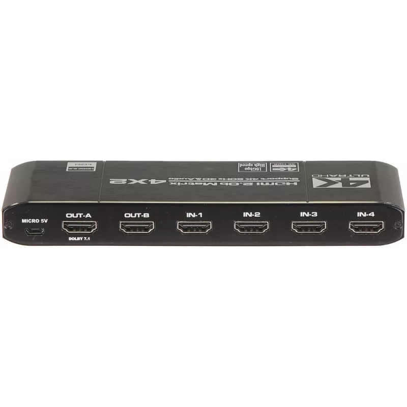 Διακόπτης HDMI 4x2 Matrix 4K@30Hz HDMI-SW-4/2-MATRIX
