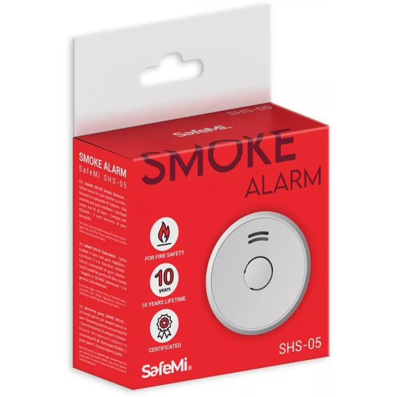 SAFEMI SHS-05 ανιχνευτής καπνού με μπαταρία