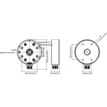 MITON MT-P1280-D21-B Επιτοίχιο κουτί διακλάδωσης, Γκρι (RAL 7035), IP65, IK07, ABS