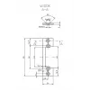 HARTTE OK-P1 Κοντή επίπεδη ράγα τοποθέτησης, S, 3 mm, STC, ανοιχτή