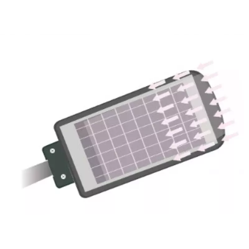 VOLT POLSKA Ηλιακό φωτιστικό JOCKER 120 + Πάνελ 12W + Τηλεχειριστήριο
