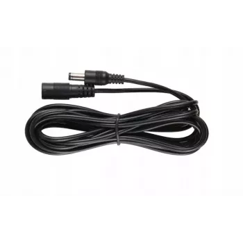 ESPE Καλώδιο επέκτασης τροφοδοσίας DC 5.0m 2x0.5mm² Πλεκτό Βύσμα DC σε Υποδοχή DC 2.1x5.5mm Μαύρο