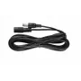ESPE Καλώδιο επέκτασης τροφοδοσίας DC 5.0m 2x0.5mm² Πλεκτό Βύσμα DC σε Υποδοχή DC 2.1x5.5mm Μαύρο