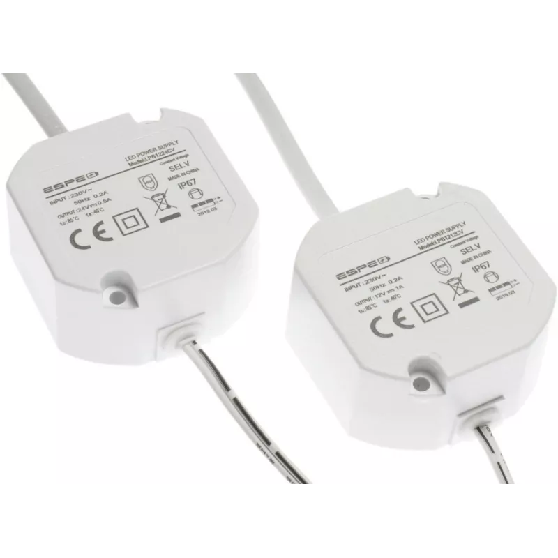 ESPE LP-1212-211 12V 1A 12W IP67 τροφοδοτικό 5.5/2.1mm