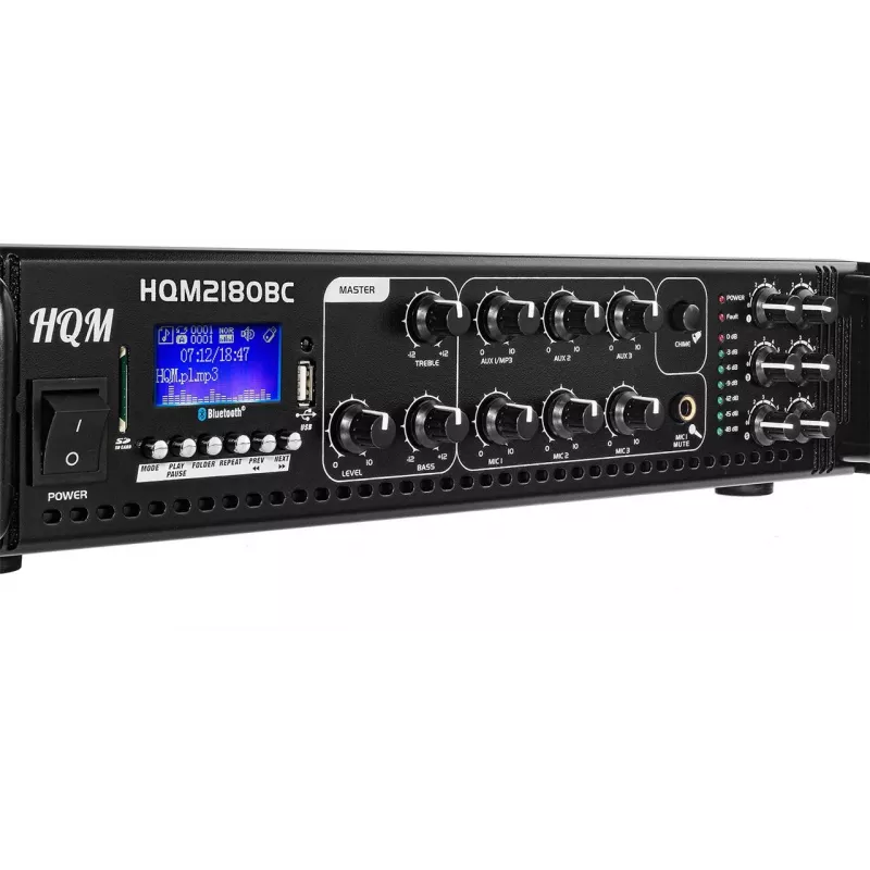 HQM 3407 FM/MP3/BLUETOOTH ενισχυτής ραδιοφώνου 180W