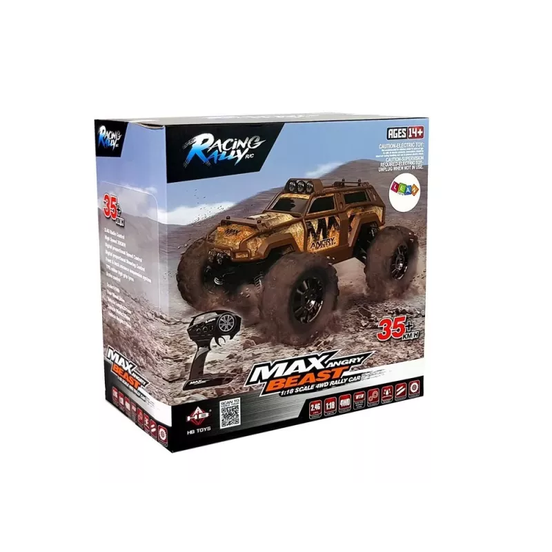 LEAN TOYS Rally Car τηλεχειριζόμενο μπλε 2.4G 1:18 35km/h