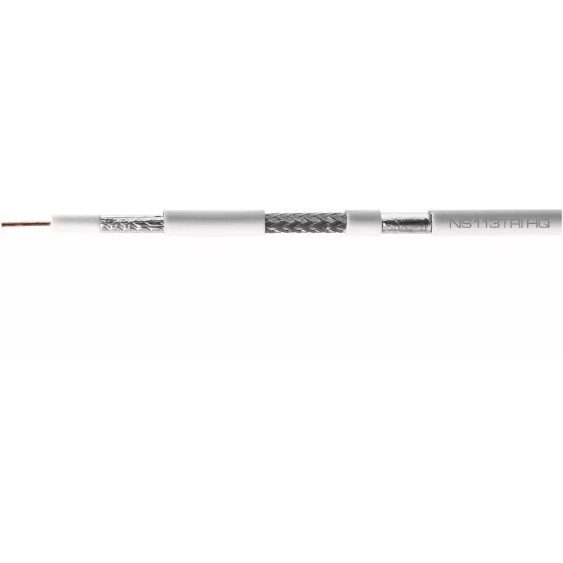 CONOTECH NS-113TRI HQ RG-6 ομοαξονικό καλώδιο LSOH B2ca 500m λευκό
