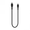 Green Cell PowerStream Καλώδιο USB-C σε USB-C 100W, 0,3 m, Μαύρο