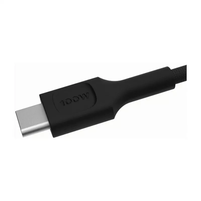 Green Cell PowerStream Καλώδιο USB-C σε USB-C 100W, 0,3 m, Μαύρο