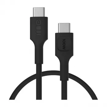 Green Cell PowerStream Καλώδιο USB-C σε USB-C 100W, 0,3 m, Μαύρο